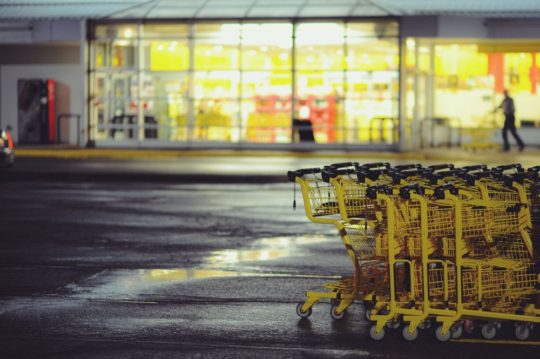 Grocery Store Parking Lot