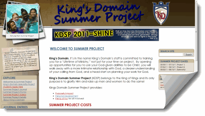 kings-domain-summer-project-website