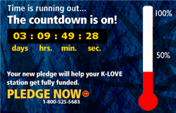 K-LOVE Pledge Thermometer