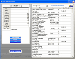 SetPicker Song Administration