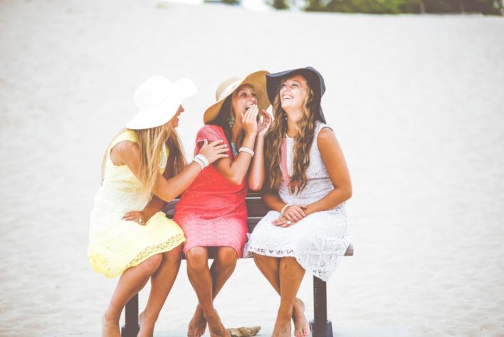 Three Girls Talking